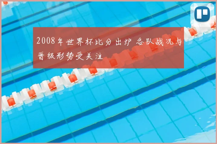 2008年世界杯比分出炉 各队战况与晋级形势受关注