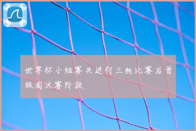 世界杯小组赛共进行三轮比赛后晋级淘汰赛阶段